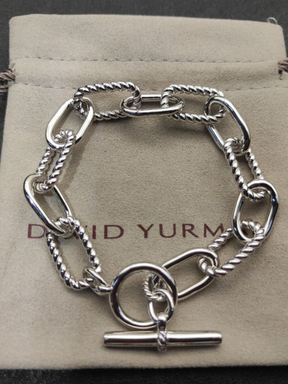 😁David Yurman😁 21cm Looped rotating buckle bracelet